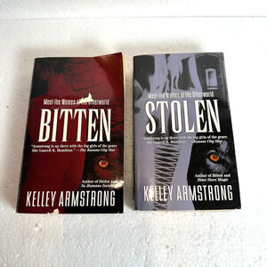 Stolen and Bitten Kelley Armstrong Women of the Otherworld Paperback Book Lot